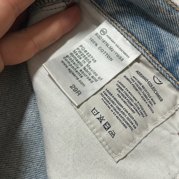 AG Alexxis high rise vintage straight jean size 29 light wash long baggy relaxed - Picture 12 of 13